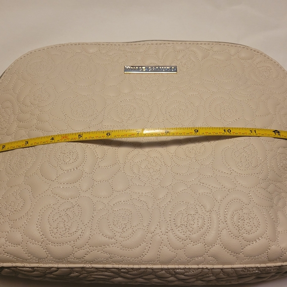 Vince Camuto Cream Quilted Cosmetic Bag - Picture 2 of 5
